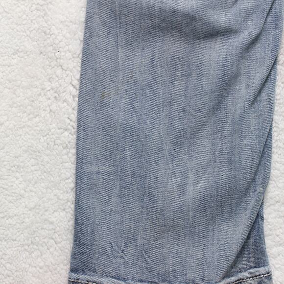 Rock Revival Remedy J Straight Leg Jeans Size 31 Distressed Light Wash - Picture 11 of 11